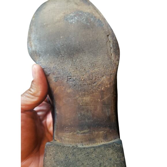 Prada Black Penny Loafers Size 9 - Picture 4 of 5